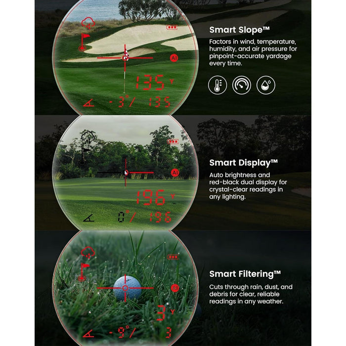 MILESEEY GenePro S1 Ai Golf Rangefinder with Smart Slope and 2000 Yard Range
