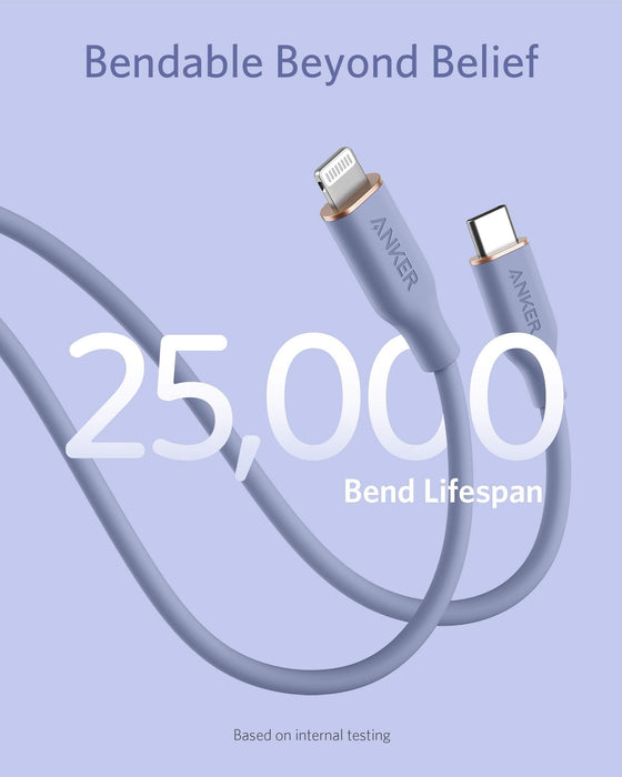 Anker 641 USB-C to Lightning Cable (Flow, Silicone)