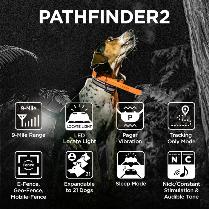 Pathfinder 2 Additional Dog Tracking & Training Receivers for Dogs 25 lbs. and Up