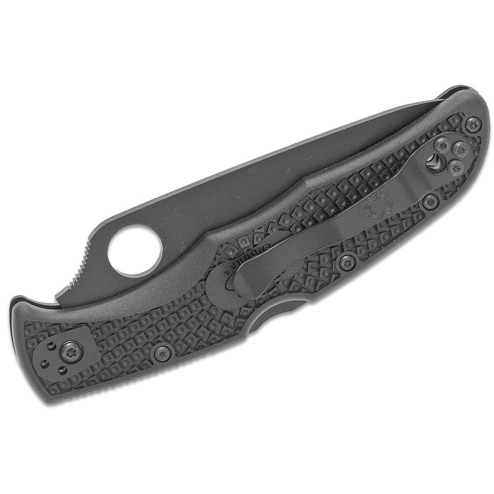 Spyderco Endura 4 Lightweight Pocket Knife Black VG-10 Blade with CombinationEdge