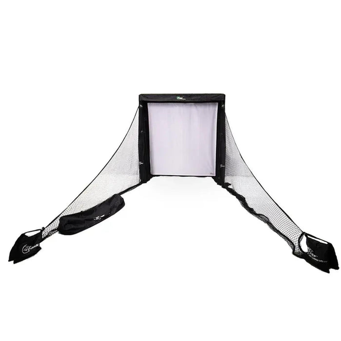 The Net Return Simulator Bay 8 Premium Indoor Golf Experience with High Impact Netting