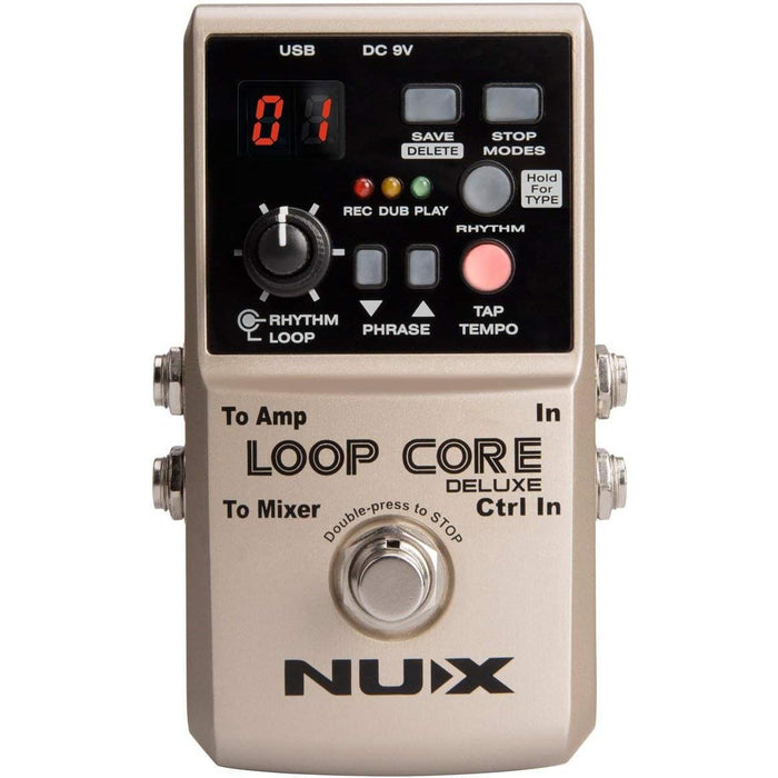 Loop Core Deluxe Bundle Looping Guitar Pedal with NMP-2 Dual Footswitch