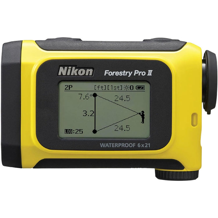 Nikon Forestry Pro II Laser Rangefinder with 3-Point Hypsometer and Dual LCD Display