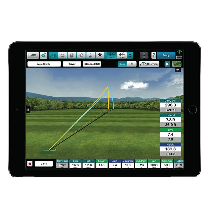 X3 Golf Launch Monitor and Simulator with Fusion Tracking and 50 Data Parameters