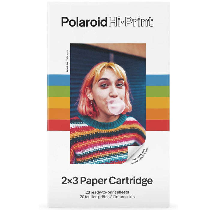 Hi-Print 2x3 Paper Cartridge with 20 Sheets | Compatible with Polaroid Hi-Print