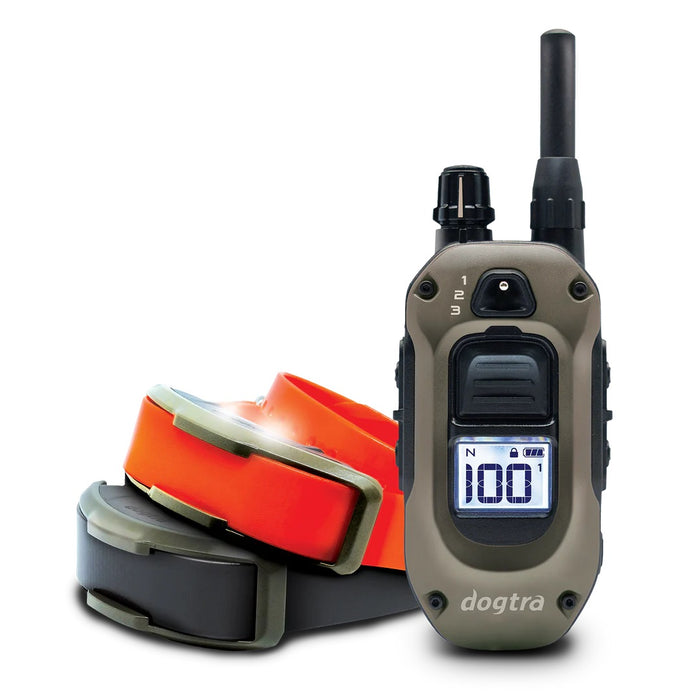 1900X 2-Dog 3/4 Mile Range Dog Training E-Collar with Remote with LED Light