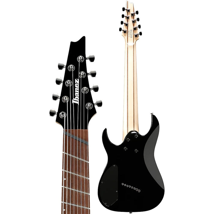 Ibanez RGMS8BK 8-String Multi-Scale Solidbody Electric Guitar, Right-Handed - Black