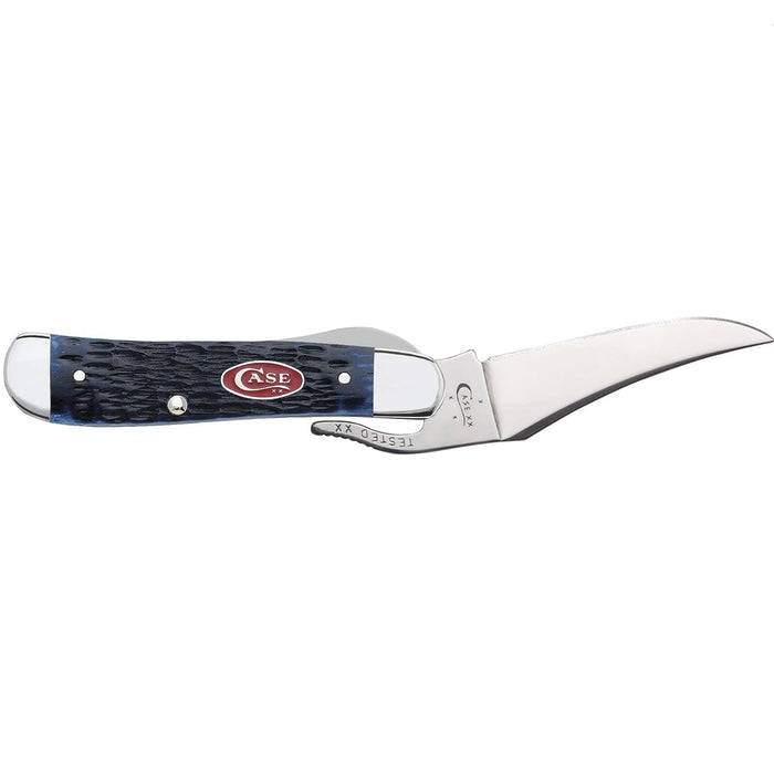 Rogers Jig Navy Blue Bone Russlock Pocket Knife with Tru-Sharp Stainless Steel