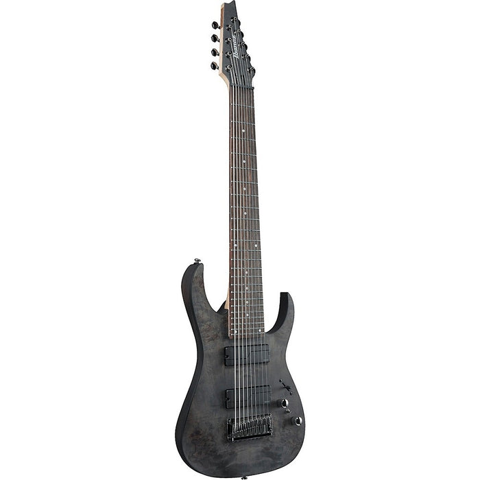 RG9PB 9-String Solidbody Electric Guitar, Right-Handed, Transparent Gray Burst