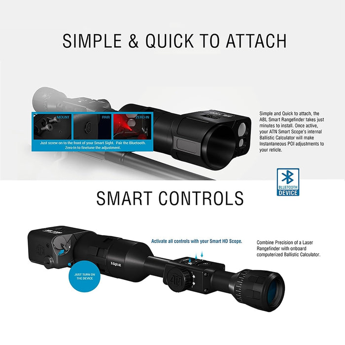 Auxiliary Ballistic Bluetooth Laser Rangefinder Series for Smart HD Scopes