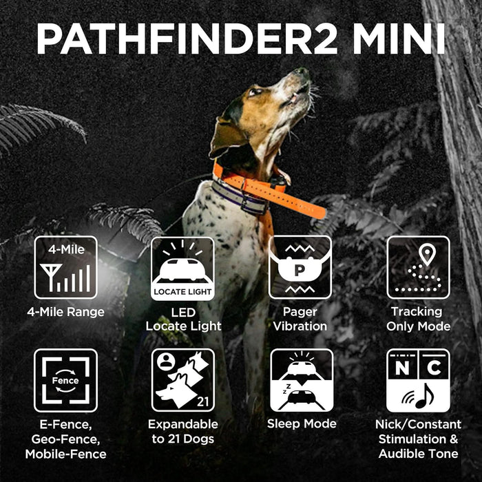 Pathfinder 2 Mini Additional Dog GPS Tracking and Training Receivers