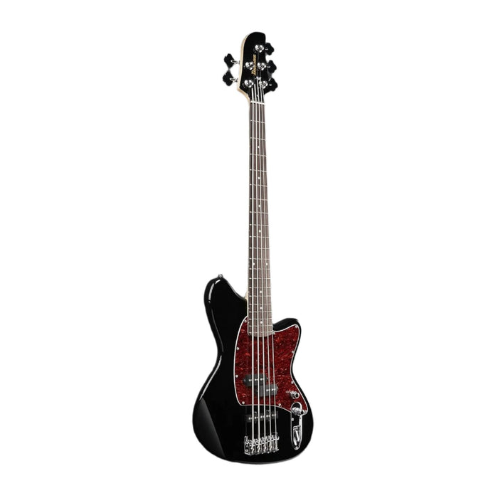 Talman Bass Standard TMB105 5-String Solidbody Electric Bass, Right, Black