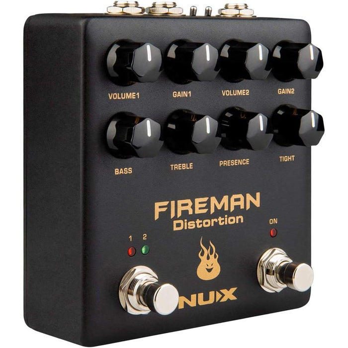 NDS-5 Fireman Distortion Effect Guitar Pedal with Dual Channel Brown Sound