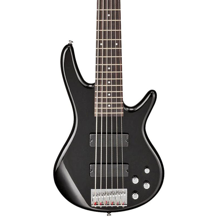 SR Gio GSR206 6-String Solidbody Electric Bass Guitar, Right-Handed, Black