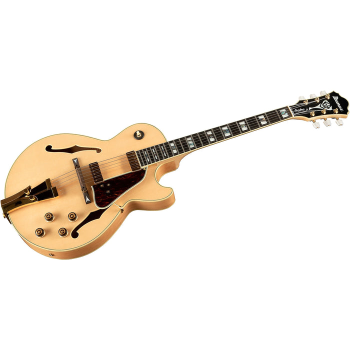 George Benson GB10 6-String Hollowbody Electric Guitar, Right, Natural