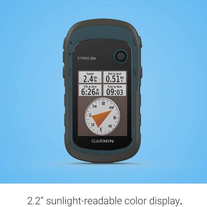 eTrex 22x Rugged Handheld GPS Navigator | 2.2" Sunlight-Readable Color Display