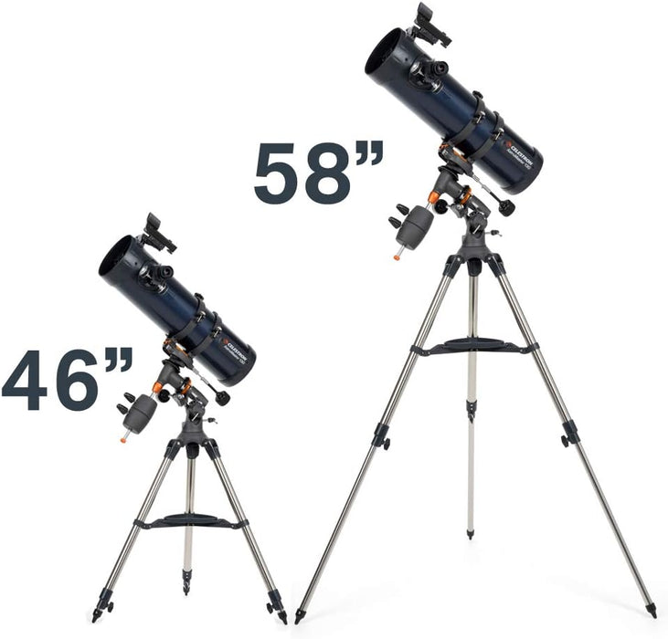 AstroMaster 130EQ Newtonian Telescope with Full-Coated Optics for Beginners