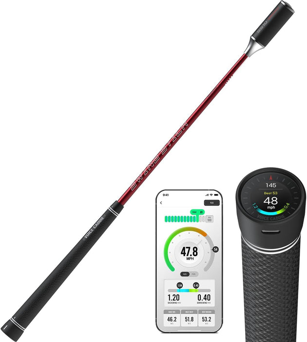 Voice Caddie SS10 Digital Swing Trainer and Warm Up Tool with App Tracking