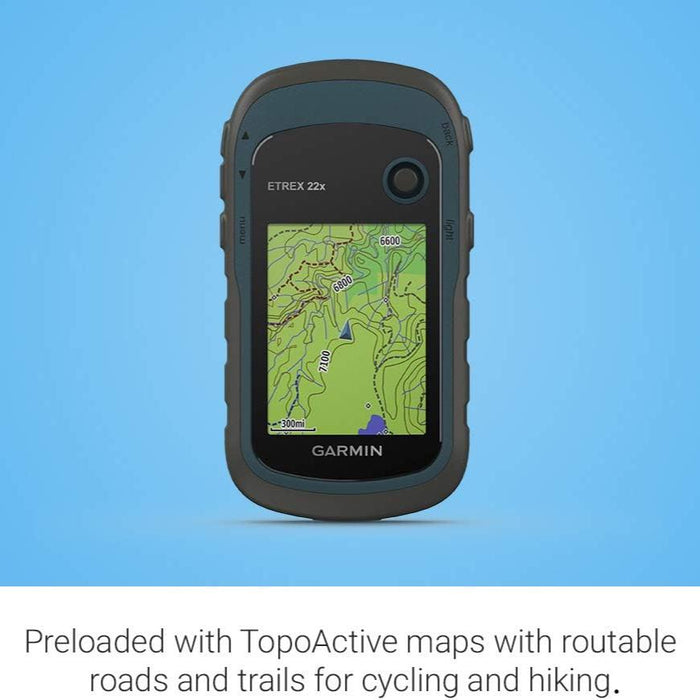 eTrex 22x Rugged Handheld GPS Navigator | 2.2" Sunlight-Readable Color Display