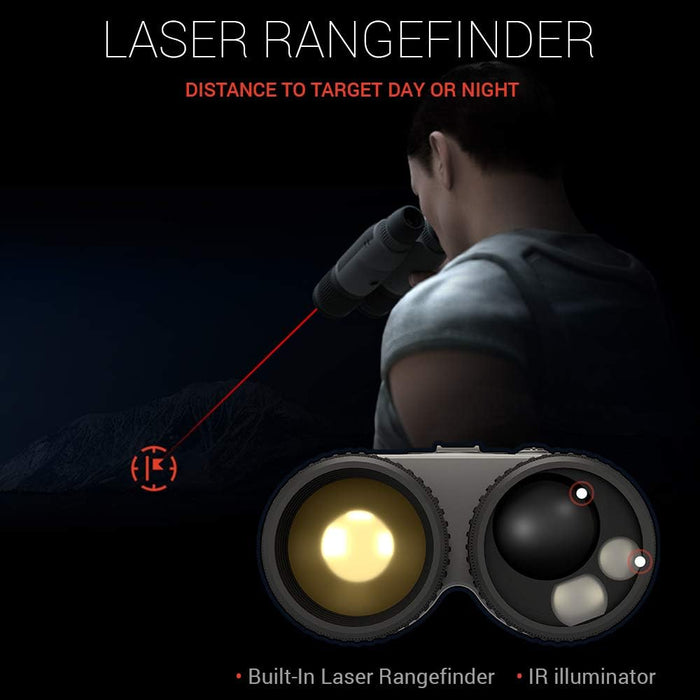 BinoX 4T Series Smart HD Thermal Binoculars with Built-in Laser Rangefinder