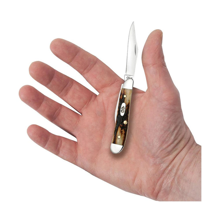 Rag Stag Peanut Folding Pocket Knife with Tru-Sharp Stainless Steel Blades