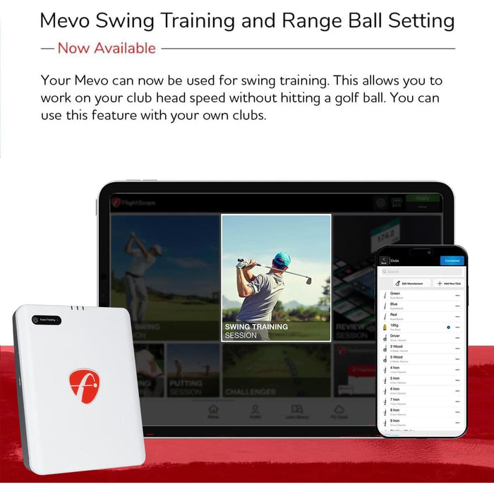 FlightScope Mevo Gen2 Golf Launch Monitor and Simulator with Pro Package and Face Impact