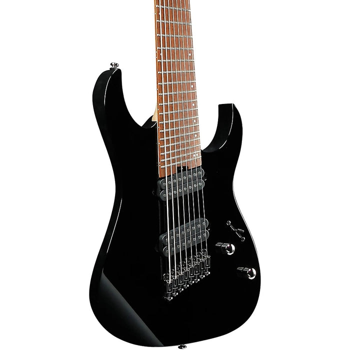 Ibanez RGMS8BK 8-String Multi-Scale Solidbody Electric Guitar, Right-Handed - Black