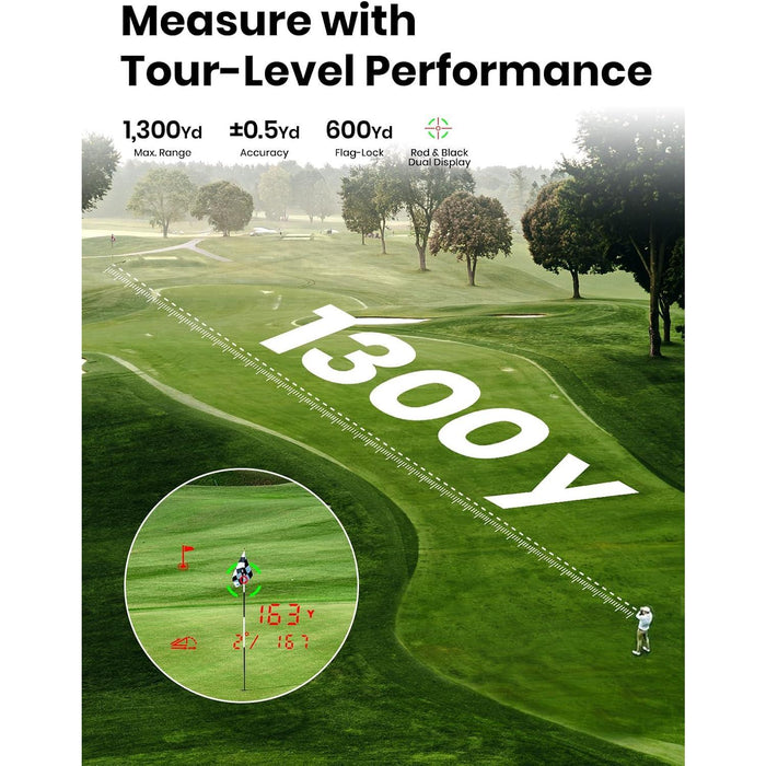 MILESEEY GenePro G1 Touchscreen and GPS Rangefinder with 43K+ Preloaded Courses