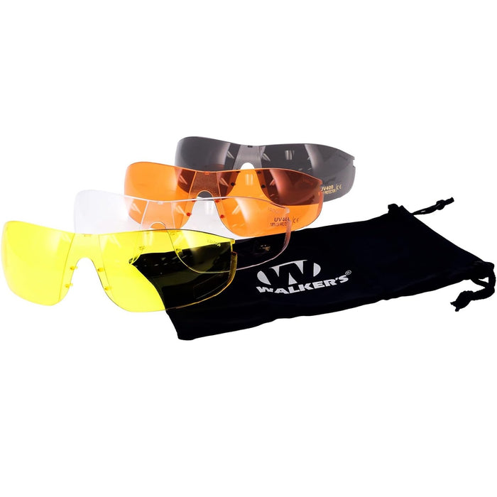 Sport Safety Glasses with 4 Interchangeable Lenses for Hunting and Shooting