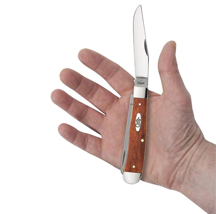 Smooth Chestnut Bone Trapper Folding Pocket Knife with Tru-Sharp Stainless Steel