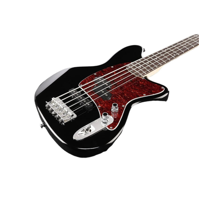 Talman Bass Standard TMB105 5-String Solidbody Electric Bass, Right, Black