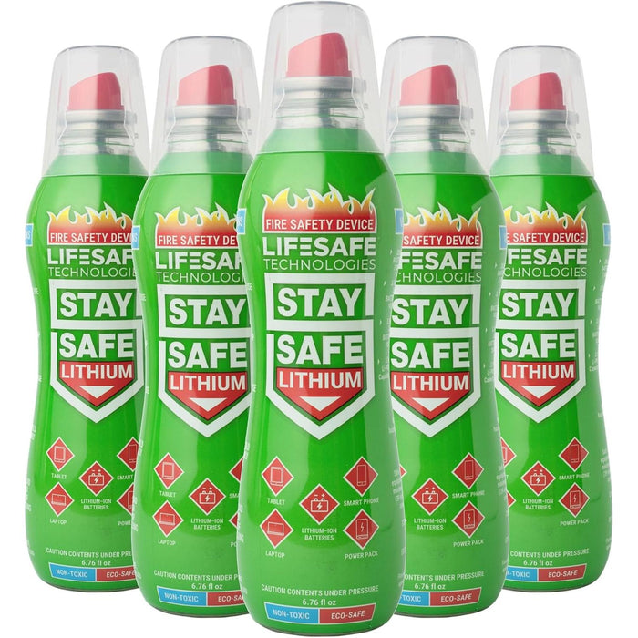 StaySafe Lithium Fire Extinguishing Spray | Suppresses Lithium Ion Batteries Fires