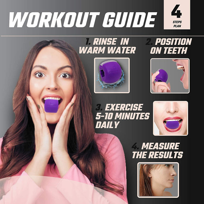 Advanced Large Custom Fit Facial Exerciser | 45 lbs of Bite Resistance