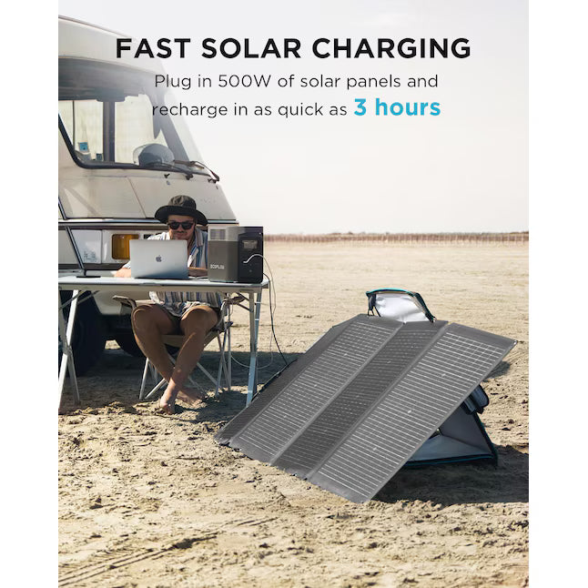 EcoFlow DELTA 2 Portable Power Station with 400 Watt Solar Panel for Camping and More