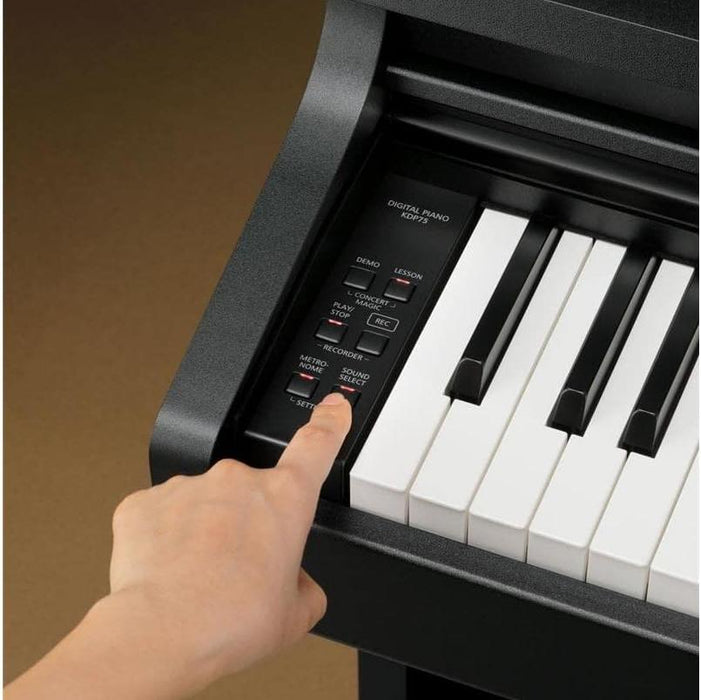 KDP75 88-Keys Digital Home Piano | Built-in Lessons and USB Connectivity