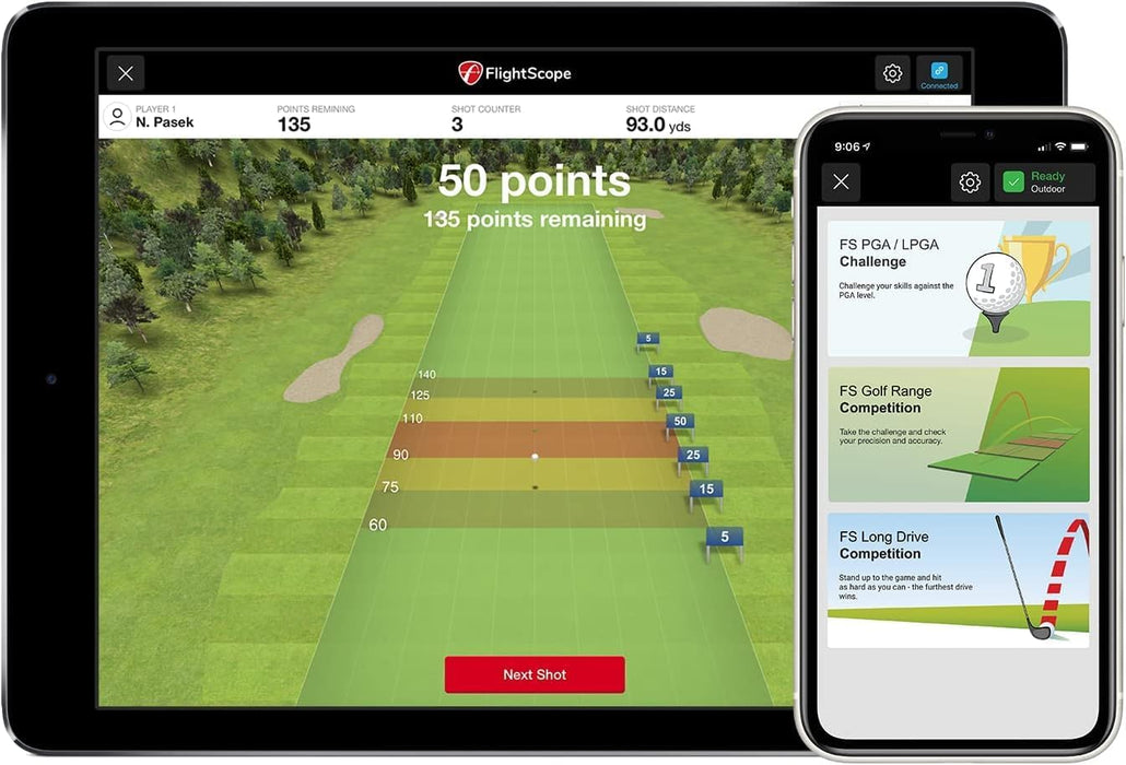 Mevo Golf Launch Monitor and Swing Trainer with 8 Data Parameters