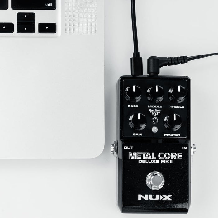 Metal Core Deluxe MKII Hi-Gain Distortion Effect Pedal for Guitars and Basses