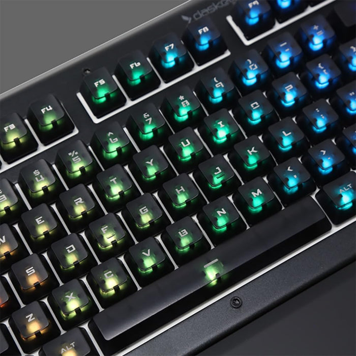 Translucent Modern Font RGB Keycap Set for Gamma Zulu Switches, 5Qs, & X50Q