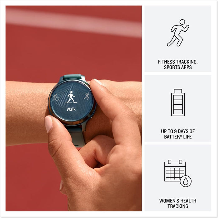 Garmin Lily 2 Active Small and Stylish GPS Smartwatch with Hidden Display