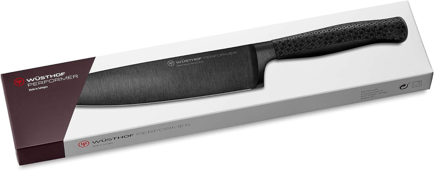 Performer 8" DLC-Coated Chef's Knife with Hexagon Power Grip