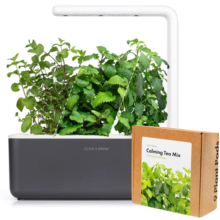 Smart Garden 3 with Herbal Tea Kit with Grow Light and 12 Plant Pods, Beige