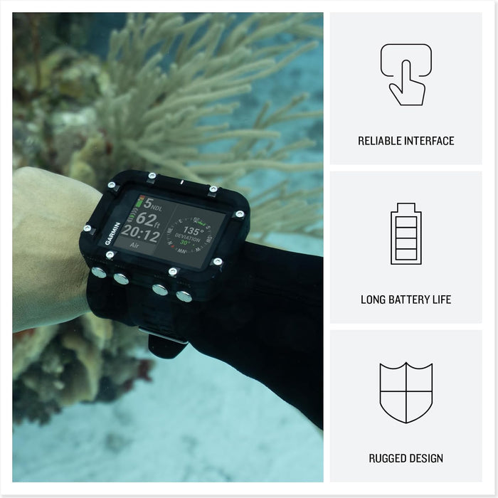 Garmin Descent X30 Rugged Scuba Diving Computer with Vibrant 2.4" Color Display