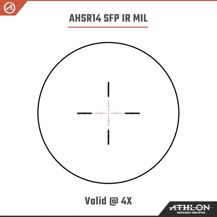 Talos BTR GEN2 Rifle Scope with 1-4X24 AHSR14 SFP IR MIL Reticle