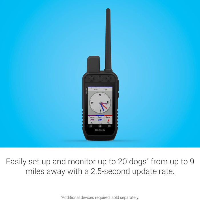 Alpha 200 Series Handheld Only | Dog Tracking and Training | Up to 20 Dogs