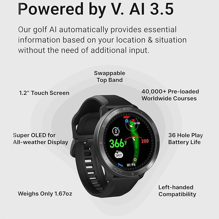Voice Caddie T11 PRO GPS Golf Watch with AMOLED Display & 40K Preloaded Courses