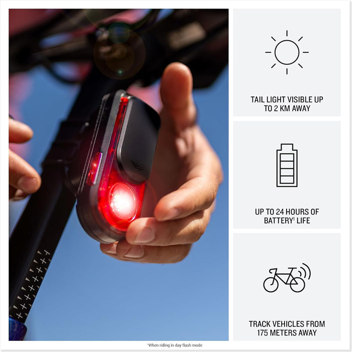 Garmin Varia RearVue 820 Advanced Bike Radar and Tail Light with Radar Tracking