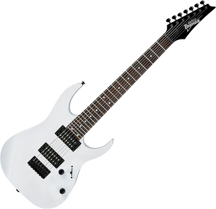 RG Gio GRG7221 7-String Solidbody Electric Guitar, Right-Handed, White