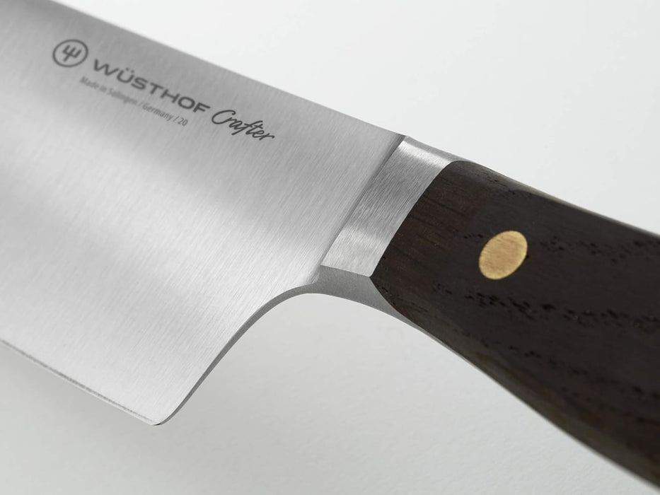 Crafter 3 1/2" Stainless Steel Paring Knife with Smoked Oak Handle