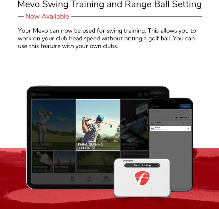 Mevo+ Golf Launch Monitor and Simulator with Pro Package and Face Impact Location