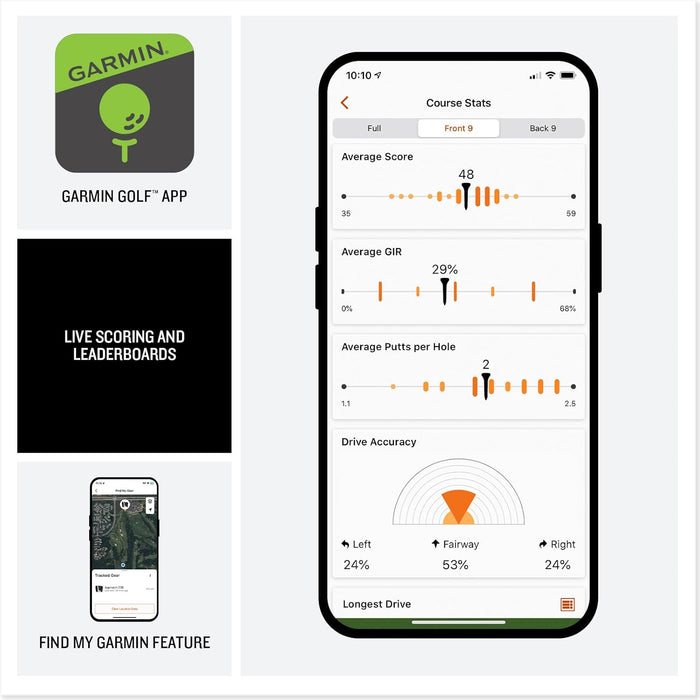 Garmin Approach G82 Launch Monitor and Handheld Golf GPS with 43K Preloaded Courses